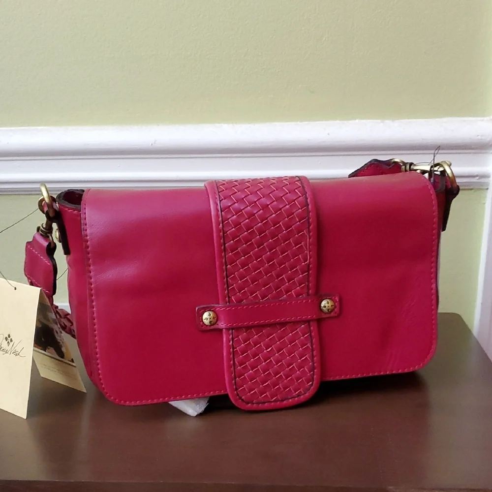 [Never used] Patricia Nash Leather Fuschia   Bag - Picture 4 of 11